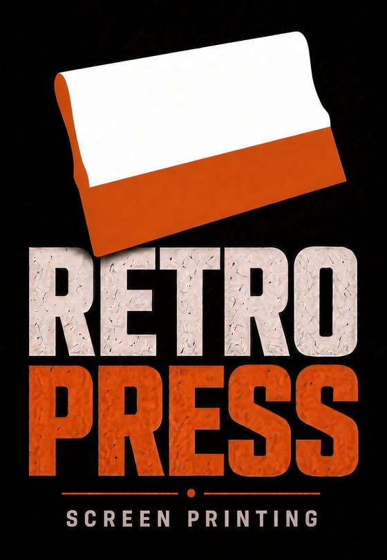 Retro Press screen printing logo